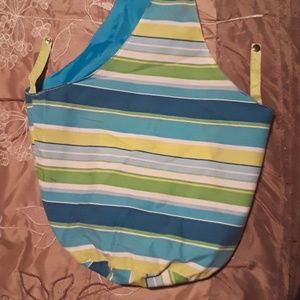 Multicolor cloth handbag